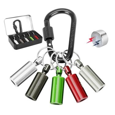 Imagem de Chaveiro Magenetic Suction V2ine com 5 peças fortes e raras para chave de fenda com haste hexagonal 1/4, barra de extensão