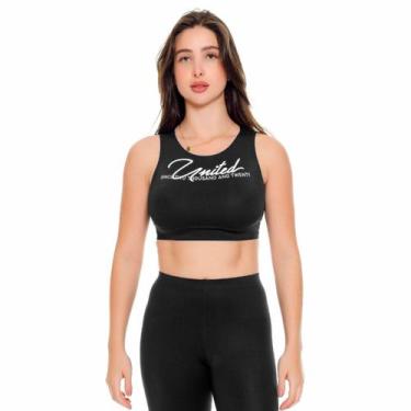 Imagem de Top Cropped United Assinatura, Preto, G
