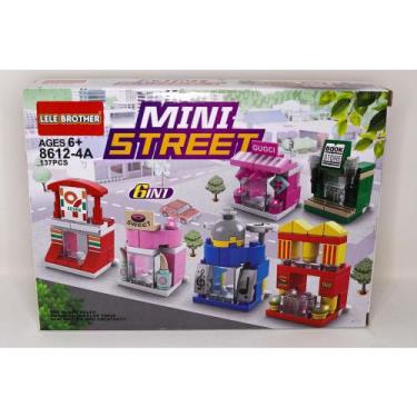Imagem de Blocos Peças De Montar Brinquedo Pedagogico Mini Cidade, Comercio Enfe