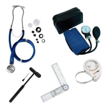 Imagem de Kit Acadêmico Para Estagio De Fisioterapia Completo - Premium,  Azul