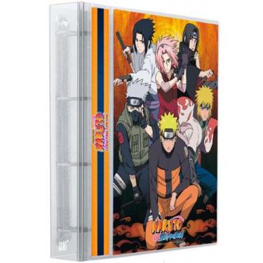 Imagem de Pasta Fichário Carta Cards 4 argolas Naruto Classico Shippuden +10 Fol