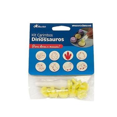 Imagem de Kit Carimbo - Dinossauro - Amarelo - 8 UN - BlueStar - Rizzo