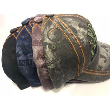 Imagem de Kit  4 Boné Aba Curva Trucker Aberto Snapback  Ygjm Amont - MmMagazine