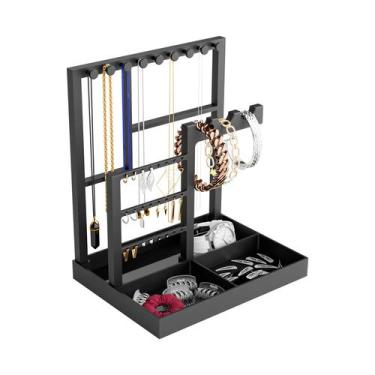 Imagem de Porta Joias Maleta Organizadora Acessórios  - Deliquadros, Preto