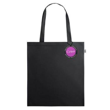 Imagem de Sacola Ecobag em rPet 38x42cm Jerez TopGet, Preto