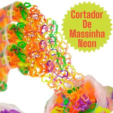Imagem de 70 Cortadores de Massinha Forminha Neon DinossauroSafari Festa Lembran