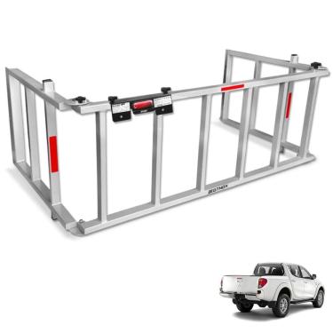 Imagem de Extensor de Caçamba L200 Triton 2008 a 2018 Rampa Prata Gtnox