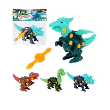 Imagem de Dinossauro Dino monta e desmonta brinquedo infantil - Artbrink, Vermel