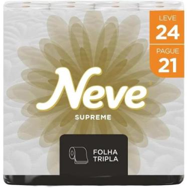 Imagem de Papel Higiênico Supreme Folha Tripla 24 Rolos Neve, 1unidade
