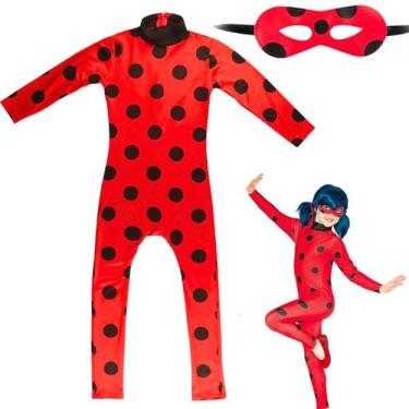 Imagem de Fantasia Infantil Ladybug Macacão Máscara Original - Bela Import, G