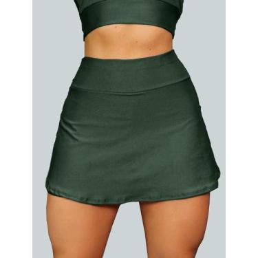 Imagem de Short Saia Academia Saia Beach Tennis Com Short Interno Donna Martins,