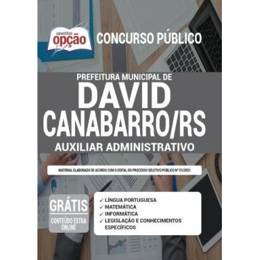 Imagem de Apostila Prefeitura de David Canabarro - RS - Auxiliar Administrativo
