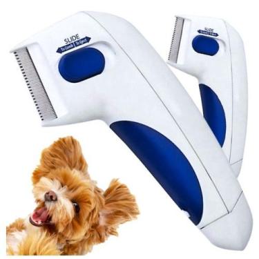 Imagem de Pente Removedor Eletrico Mata Pulgas Carrapatos Pet Sem Fio Doctor Fle