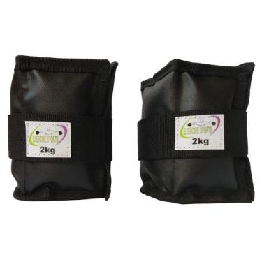 Imagem de Caneleira / Tornozeleira Profissional 2 KG Preto - Exercise Sports