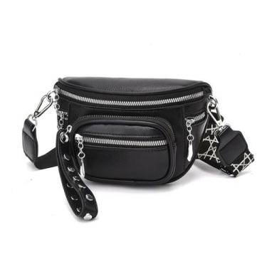 Imagem de Pochete Estilosa Feminina Alça Colorida Estilo Bolsa Promo - Alwystore