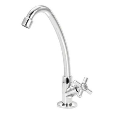 Imagem de Torneira Bica Móvel Cozinha Abs Cromado Slim Bancada 1/4 V. - Metais H