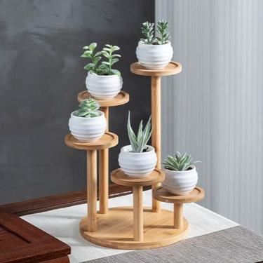 Imagem de Dreamhousey - Prateleira de Madeira Natural, Decoração de Casa, Varanda, Janela, Suculenta, Suporte de Plantas, Especial e Criativo
