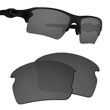 Imagem de Guarda Lentes de reposição polarizadas verdadeiras para óculos de sol Oakley Flak 2.0 OO9295 - preto escuro