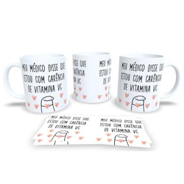 Imagem de Caneca de Porcelana Branca Personalizada Coleção Flork Pack11 (Meu medico disse)