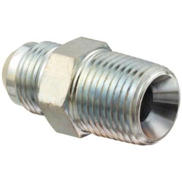 Imagem de Dixon 2404-8-8 Encaixe hidráulico de aço zincado, adaptador, 3/10.2 cm-16 NPT macho JIC 37 graus alargado x 1/5.1 cm-14 NPTF macho