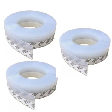 Imagem de 10 Rolos De Fita Veda Fresta Porta Transparente 35mmx2m