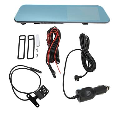 Imagem de Espelho Retrovisor Dash Cam Driving Recorder 4.3in Monitor 12MP Vídeo 1080P Resolução G Sensor Gravação para Carro, Vídeo Outros Eletrônicos e Acessórios Automotivos