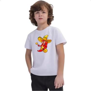 Imagem de Camiseta Infantil Pimenta sombrero serenata - Alearts, 2