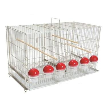 Imagem de Gaiola para canario criadeira 6 comedouro ref 20a - Ideal Pet