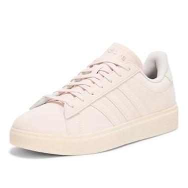 Imagem de adidas Tênis feminino Grand Court 2.0, Putty Mauve/Putty Mauve/Champagne Metallic, 39