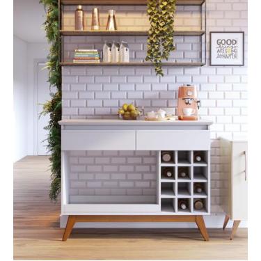 Imagem de Aparador Adega Bancada Sala de Estar Buffet Bar Balcão Drink Jantar Ar
