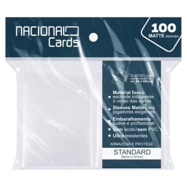 Imagem de Sleeve Matte Standard Clear - Nacional Cards