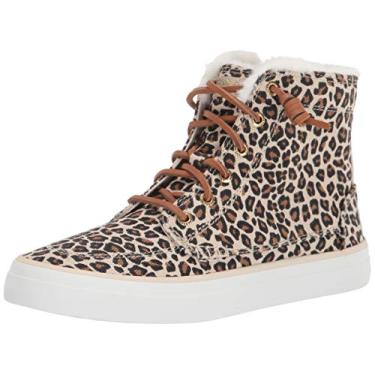Imagem de Sperry Tênis feminino Crest High Top, Animal bronzeado, 7
