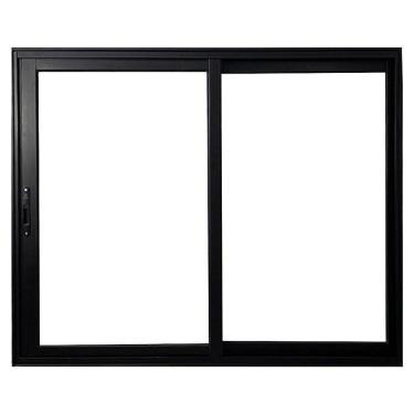 Imagem de Janela Vitro 2 Folhas de Correr de Alumínio Linha 25 100cm x 120cm Preto