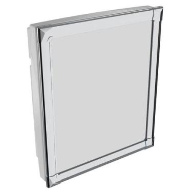 Imagem de Armário Plástico Branco com Perfil de Alumínio Versátil 31 X 36 X 10 C