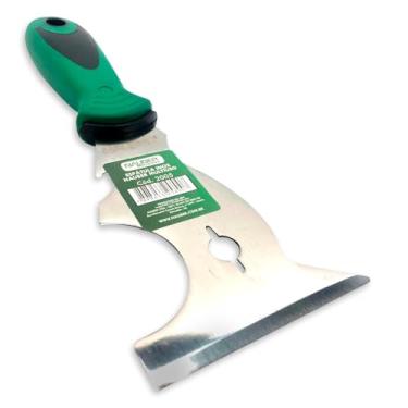Imagem de Espátula Inox Premium Nauber Multiuso Para Argamassa Massa Corrida Gesso Acabamentos Pintores Com Cabo Emborrachado Original