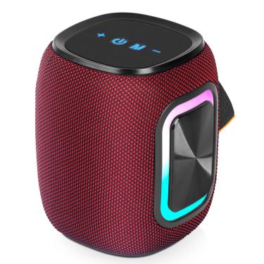 Imagem de Alto-falante Bluetooth imenso Subwoofer estéreo portátil vermelho