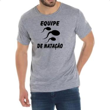 Imagem de Camiseta Cinza Equipe de natacao espermatozoides - Alearts, GG