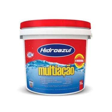 Imagem de Cloro Para Piscina 10kg Puro Granulado Multiação 8 Em 1 - Hidroazul