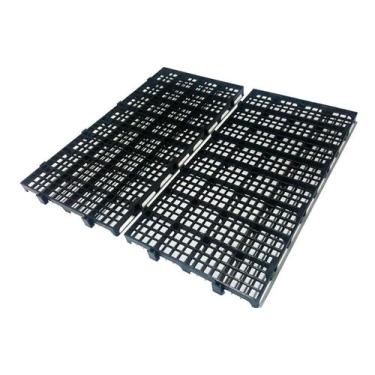 Imagem de Kit 40 Pçs Pallet Plástico 25X50 Cor Preto - Palete Estrado - Snm Plás