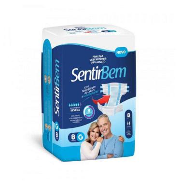 Imagem de Fralda Uso Adulto Pacote Com 8Un Tamanho Xg