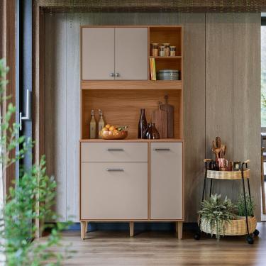 Imagem de Cozinha Compacta Erva Doce 90cm Ipê Fendy Nicioli