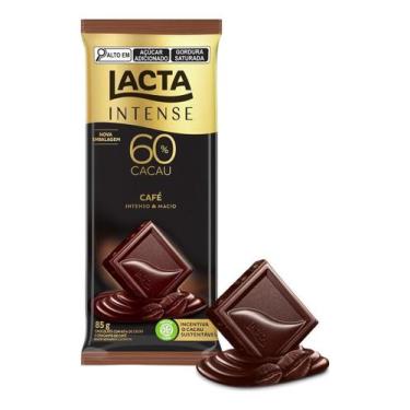 Imagem de Chocolate Lacta Intense Amargo 60% Cacau Cafe 85g