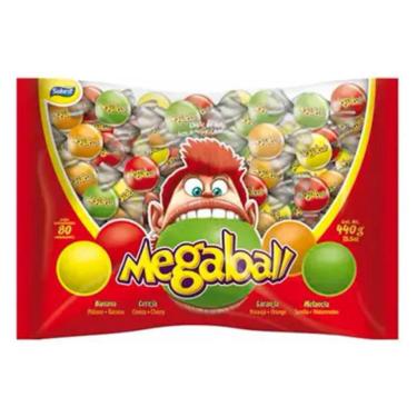 Imagem de Chiclete Megaball Sortido c/ 80 unid 440g