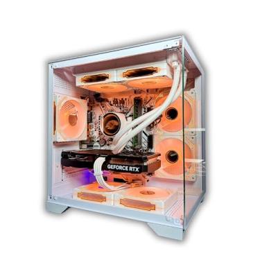 Imagem de PC Gamer Aquario Branco Ryzen 5 5500 | RTX 3060 12GB | 16GB RAM | SSD NVMe 1TB | Water Cooler 240mm | Windows 11 Pro