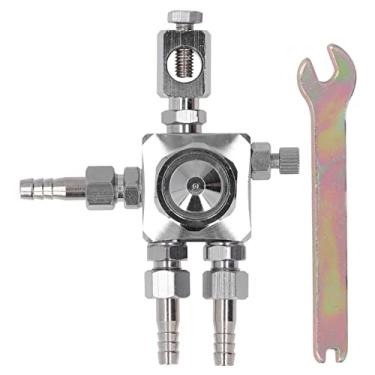 Imagem de Mini Pulverizador Automático de Tinta, Pistola de Pulverização de Aço Inoxidável para Jardim St-6, Ventilador e Círculo, Pressão de Ar de Spray de 0,3mpa, Distância de (0,5