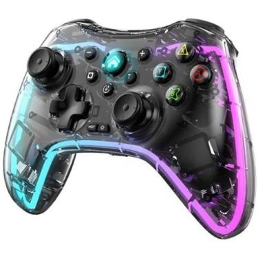 Imagem de Controle Gamer Bluetooth Led e Pedais Traseiros Compativel SmartTV, PC