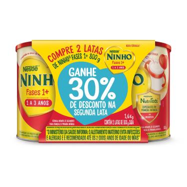 Imagem de Ninho Fases 1+ Fórmula Infantil 2 Latas 800g cada