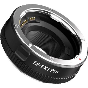 Imagem de Adaptador X-Mount EF-FX1 Pro AF, conversor de lente compatível com lentes Canon EF/EF-S para câmera Fuji X-Mount X-T100 X-T20 X-T10 X-T3 X-A20 X-A10, X-A5 X-E3 X-E2 X-PRO2