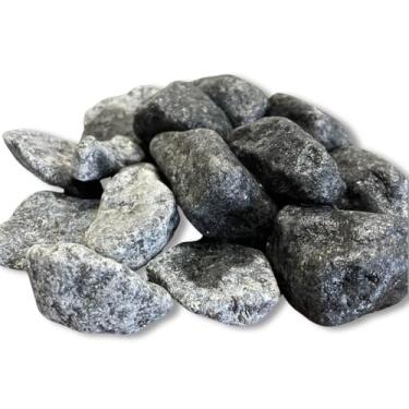 Imagem de 20kg Pedras Seixos para Jardim, Paisagismo, Vasos, Áreas Externas, Revestimentos de Parede e Pisos Tam.3 (Preta)