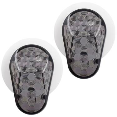 Imagem de Kinstecks 1 par de luz de sinalização lateral de motocicleta indicadora de motocicleta LED de montagem embutida luz piscante lâmpada de giro para YAMAHA YZF FZ1S FZ6S XJ6